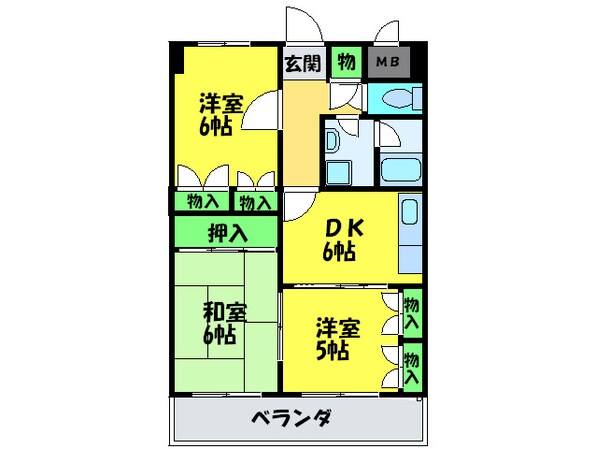 サンフィ－ルドの物件間取画像